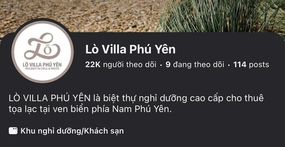 Số liệu Fanpage/TikTok của Villa biển Phú Yên