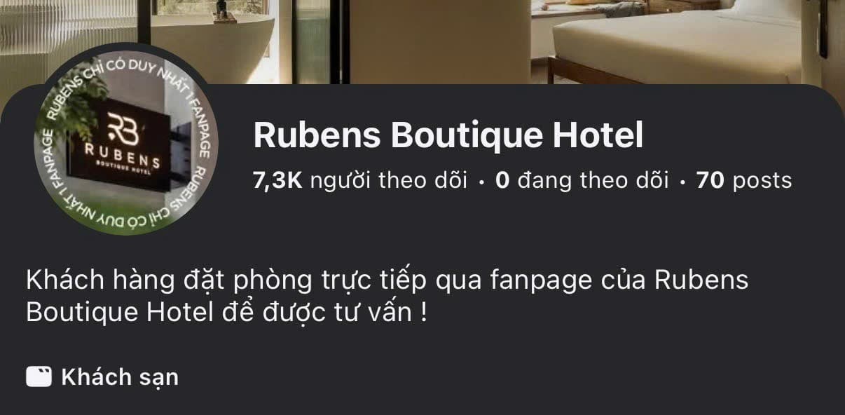Số liệu Fanpage/TikTok của Icon Hotel Group & Ruben Hotel Phan Thiết